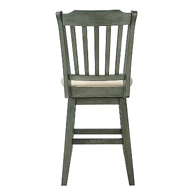 HomeVance Zackery Spindle Back Swivel Dining Chair