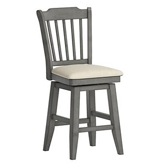 HomeVance Zackery Spindle Back Swivel Dining Chair