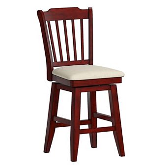 HomeVance Zackery Spindle Back Swivel Dining Chair