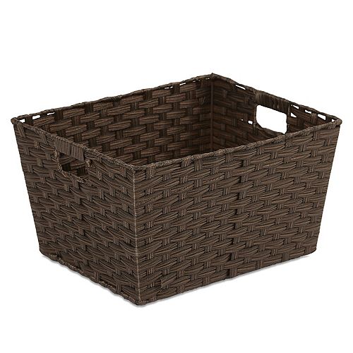 Woven Rattique Large Storage Bin