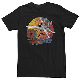 Men's Star Wars The Rise of Skywalker Tropical X-Wing Tee