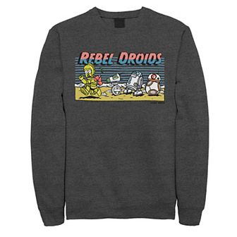 Men's Star Wars The Rise of Skywalker Droids Cartoon Sweatshirt