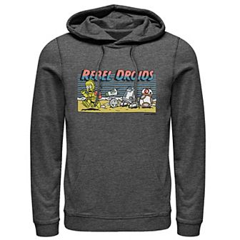 Men's Star Wars The Rise of Skywalker Droids Cartoon Pullover