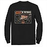 Men's Star Wars The Rise of Skywalker X-Wing Schematic Frame Long Sleeve Graphic Tee