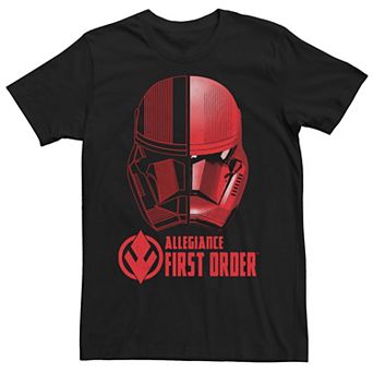 Men's Star Wars The Rise of Skywalker Sith Trooper Dual Helmet Graphic Tee