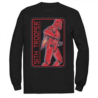 Men's Star Wars The Rise of Skywalker Sith Trooper Rocket Long Sleeve Graphic Tee