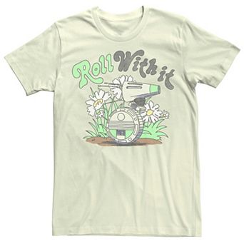 Men's Star Wars The Rise of Skywalker D-0 Roll With It Graphic Tee