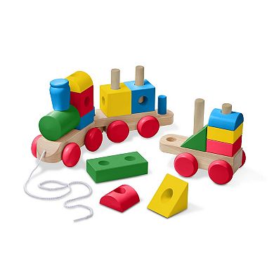 Melissa & Doug Wooden Jumbo Stacking Train