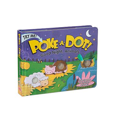 Melissa & Doug Children's Book - Poke-a-Dot: Goodnight, Animals