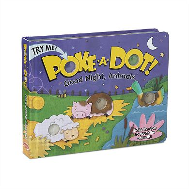 Melissa & Doug Children's Book - Poke-a-Dot: Goodnight, Animals