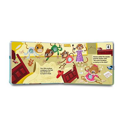 Melissa & Doug Children's Book - Poke-a-Dot: 10 Little Monkeys