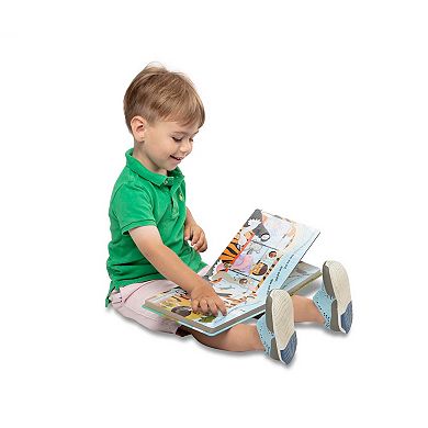 Melissa & Doug Children's Book - Poke-A-Dot: The Wheels on the Bus Wild Safari