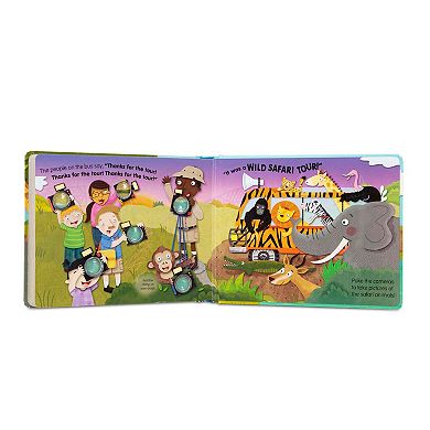Melissa & Doug Children's Book - Poke-A-Dot: The Wheels on the Bus Wild Safari