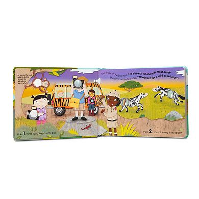 Melissa & Doug Children's Book - Poke-A-Dot: The Wheels on the Bus Wild Safari