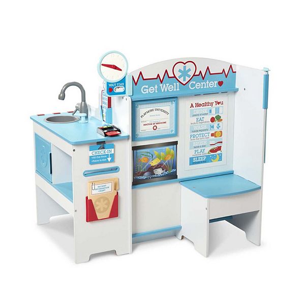 Melissa & Doug Wooden Get Well Doctor Activity Center