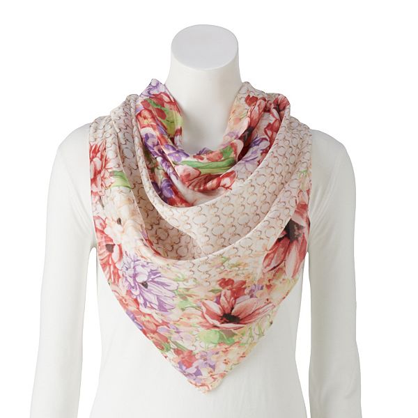 Women's Dana Buchman® Floral Square Scarf