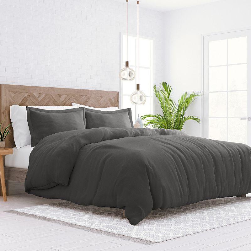 Home Collection Premium Ultra Soft Duvet Cover Set, Grey, King