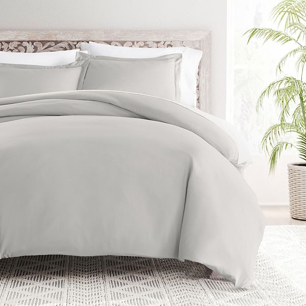 Home Collection Premium Ultra Soft Duvet Cover Set - Light Gray (TWIN/TWNXL)