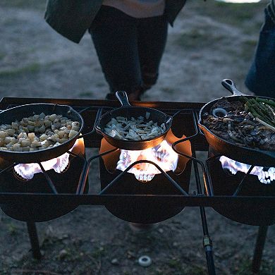  Stansport Outdoor 3-Burner Stove With Stand 