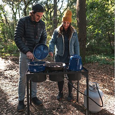  Stansport Outdoor 3-Burner Stove With Stand 