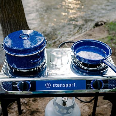 Stansport Gourmet 2-Burner Propane Stove With Stand
