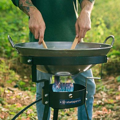 Stansport 1-Burner Outdoor Stove With Wok