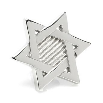 Men's Ox & Bull Trading Company Star of David Stainless Steel Lapel Pin
