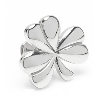 Men's Ox & Bull Trading Company Clover Stainless Steel Lapel Pin