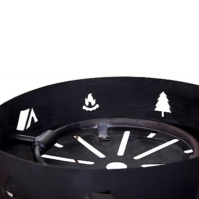 Stansport Propane Fire Pit With Lava Rocks