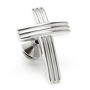 Men's Ox & Bull Trading Company Cross Stainless Steel Lapel Pin