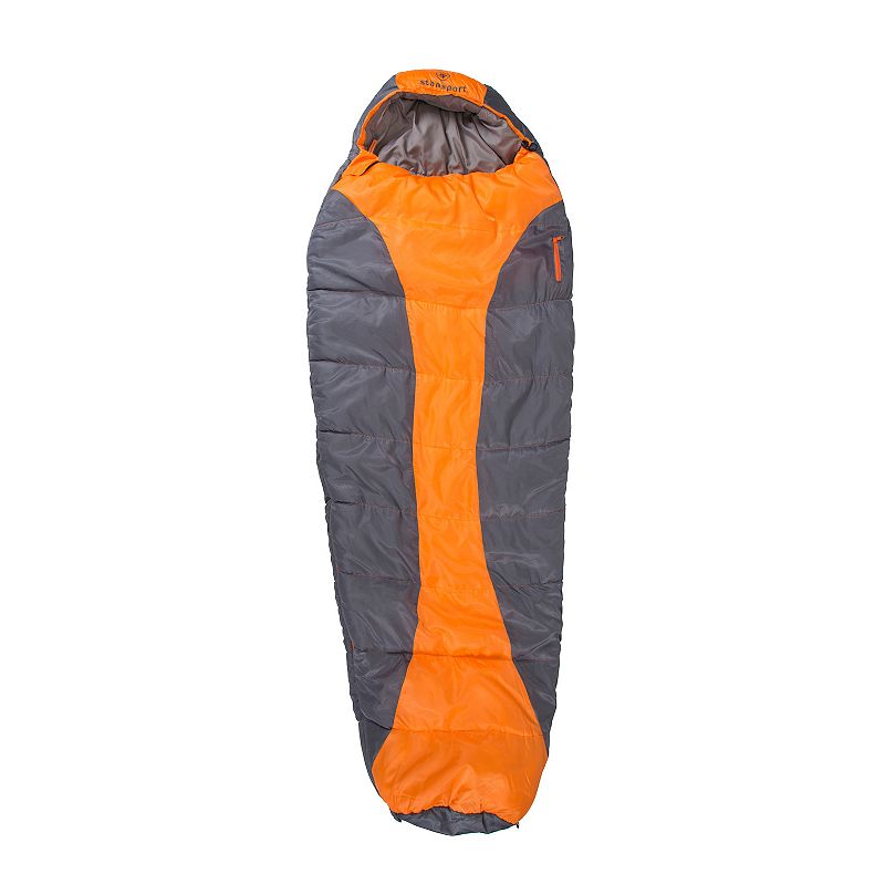 Stansport Glacier Mummy Sleeping Bag, Orange