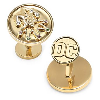 Men's DC Comics Gold Batman Joker Cuff Links