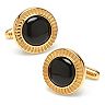 Men's Radiant Onyx Stainless Steel Cuff Links