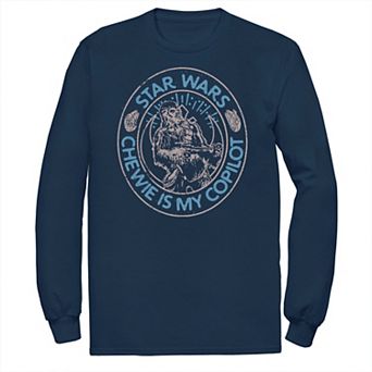 Men's Star Wars The Rise of Skywalker Chewie Copilot Long Sleeve Graphic Tee