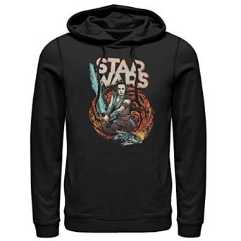 Men's Star Wars The Rise of Skywalker Rey Retro Swirl Graphic Hoodie