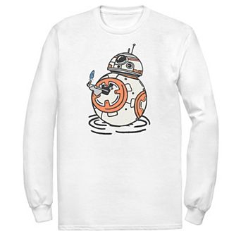 Men's Star Wars The Rise of Skywalker BB-8 Lighter Long Sleeve Graphic Tee