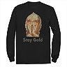 Men's Star Wars The Rise of Skywalker C-3PO Stay Gold Long Sleeve Graphic Tee