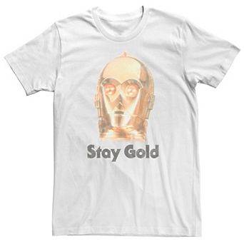 Men's Star Wars The Rise of Skywalker C-3PO Stay Gold Graphic Tee