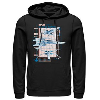 Men's Star Wars The Rise of Skywalker X-Wing Details Graphic Hoodie