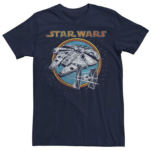 Men's Star Wars Vintage Millennium Falcon Graphic Tee