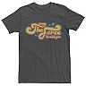 Men's Star Wars May The Force Be With You Retro Bubble Letter Graphic Tee
