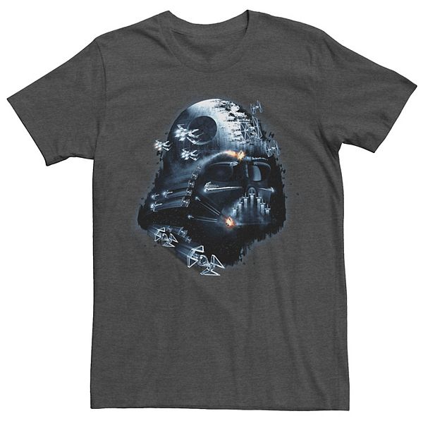 Men's Star Wars Darth Vader Helmet Collage Graphic Tee