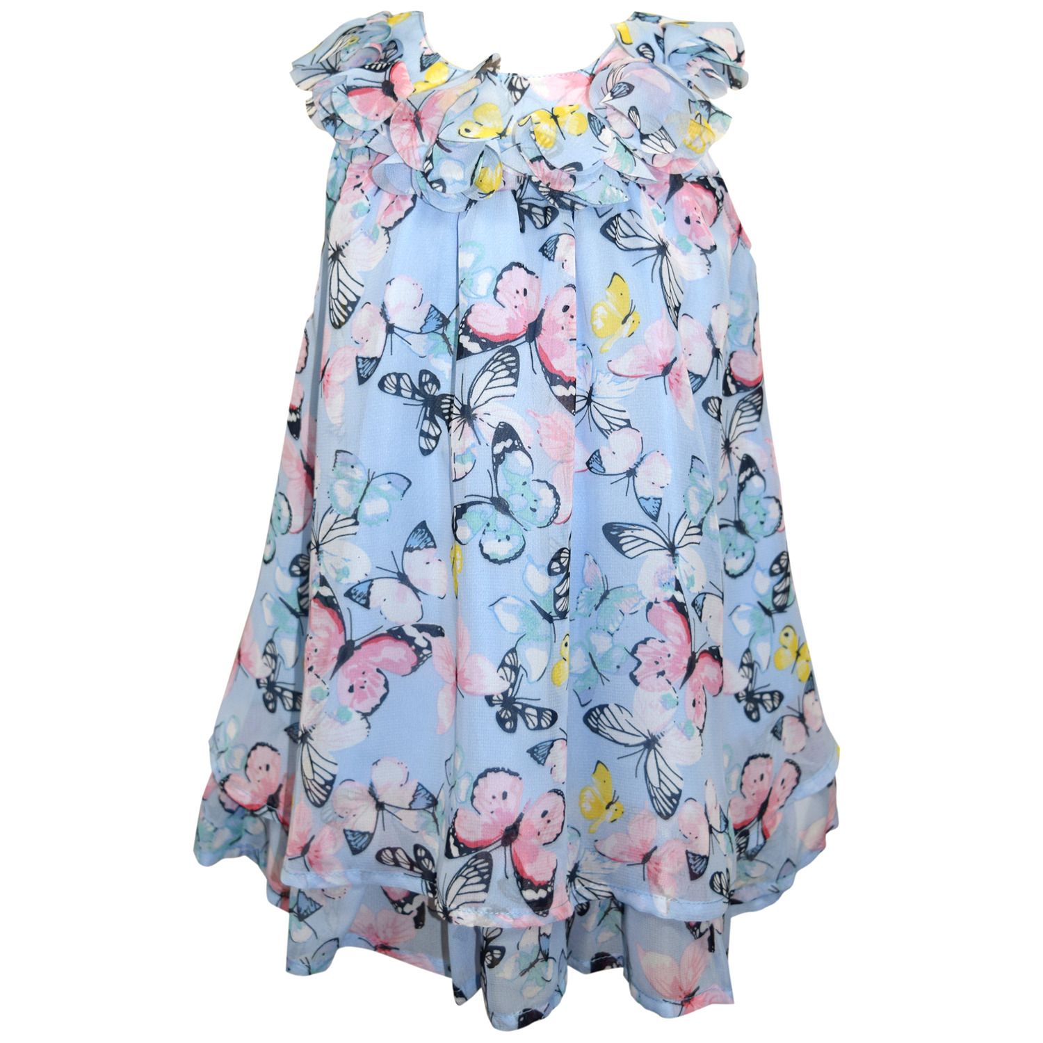 chiffon butterfly dress