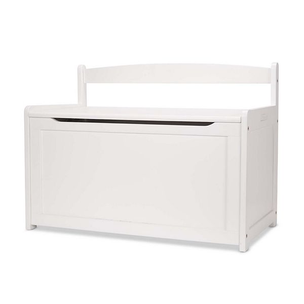 Wooden toy chest deals white