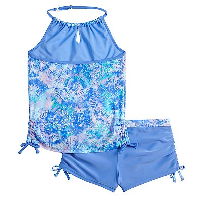 Girls 7-16 Free Country Summer Burst Signature Halter Swimsuit Set