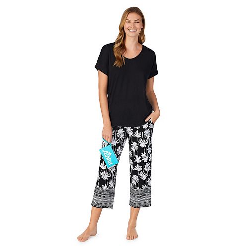 Women's Cuddl Duds® Top and Capri Pajama Set with Wristlet
