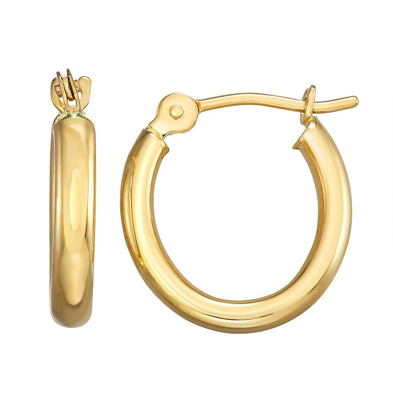 Forever 14K Gold Polished Hoop Earrings, Womens, Yellow - 43408204 - Jewelry These Forever 14K hoop earrings abound with timele sku 43408204