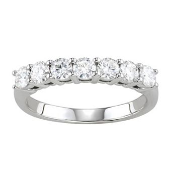 Charles & Colvard 14k Gold 3/4 Carat T.W. Lab-Created Moissanite Anniversary Band