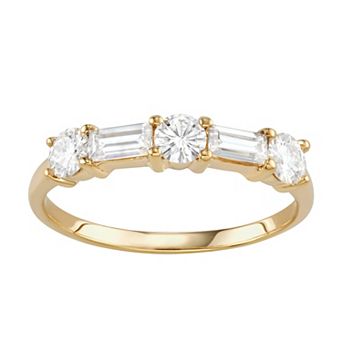 Charles & Colvard 14k Gold 1 1/6 Carat T.W. Lab-Created Moissanite Stackable Ring