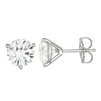 Charles & Colvard 14k White Gold 3 Carat T.W. Lab-Created Moissanite Stud Earrings